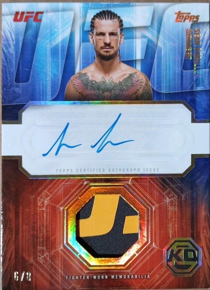 Sean O'Malley 2026 Topps Knockout UFC Knockout Autograph Relics #KAR-SO Platinum