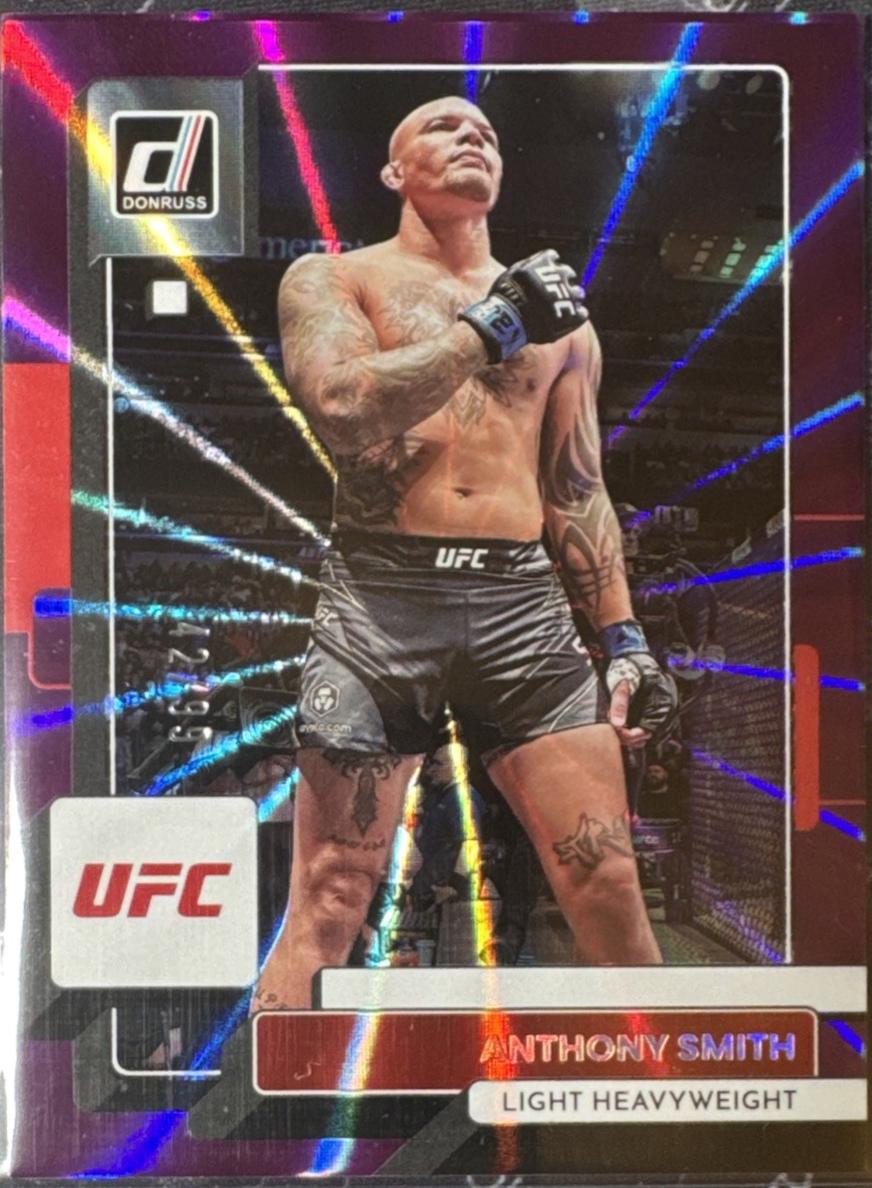 Anthony Smith 2023 Panini Donruss UFC Base #196 Purple Laser