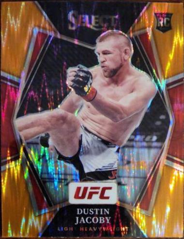 Dustin Jacoby 2022 Panini Select UFC Premier Level #189 Orange Flash