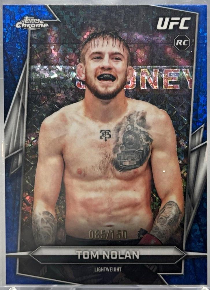 Tom Nolan 2026 Topps Chrome UFC Base #113 Blue Mini Diamonds Refractor