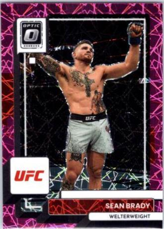 Sean Brady 2023 Panini Donruss Optic UFC Base #14 Pink Velocity