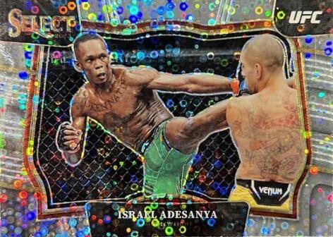Israel Adesanya 2023 Panini Select UFC Octagonside #270 Disco