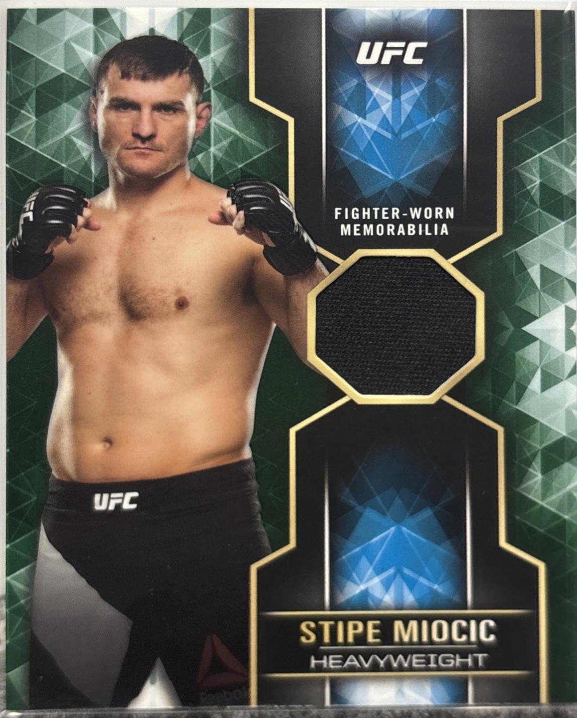 Stipe Miocic 2017 Topps UFC Knockout Knockout Relics #KR-SM Green