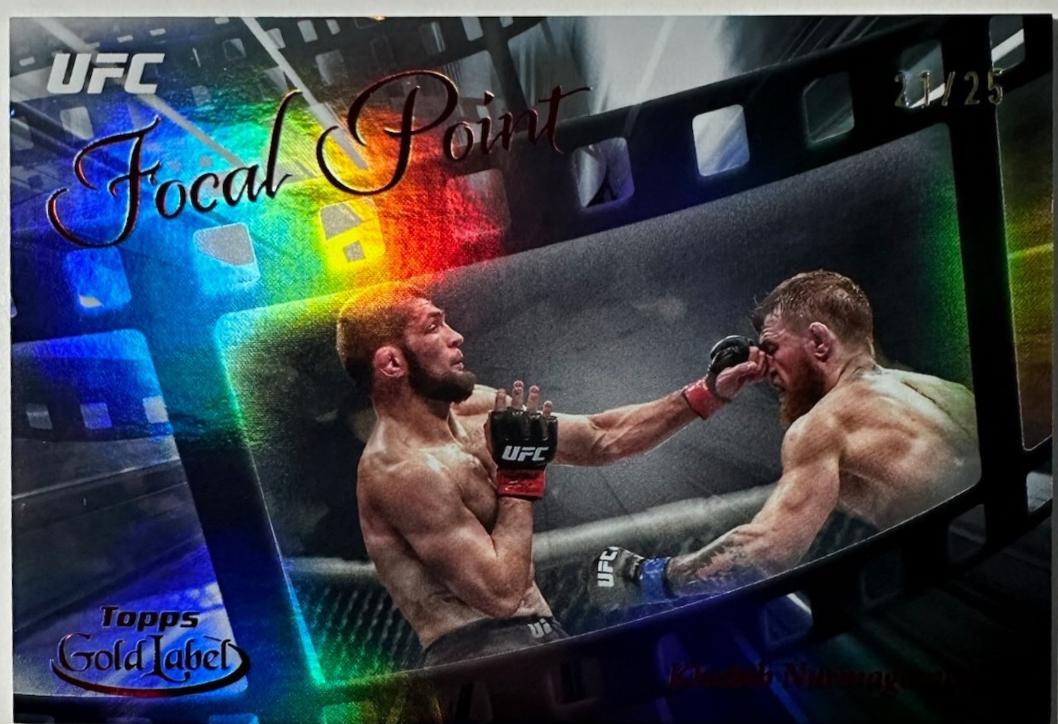 Khabib Nurmagomedov 2024 Topps Gold Label UFC Focal Point #FP-25 Red