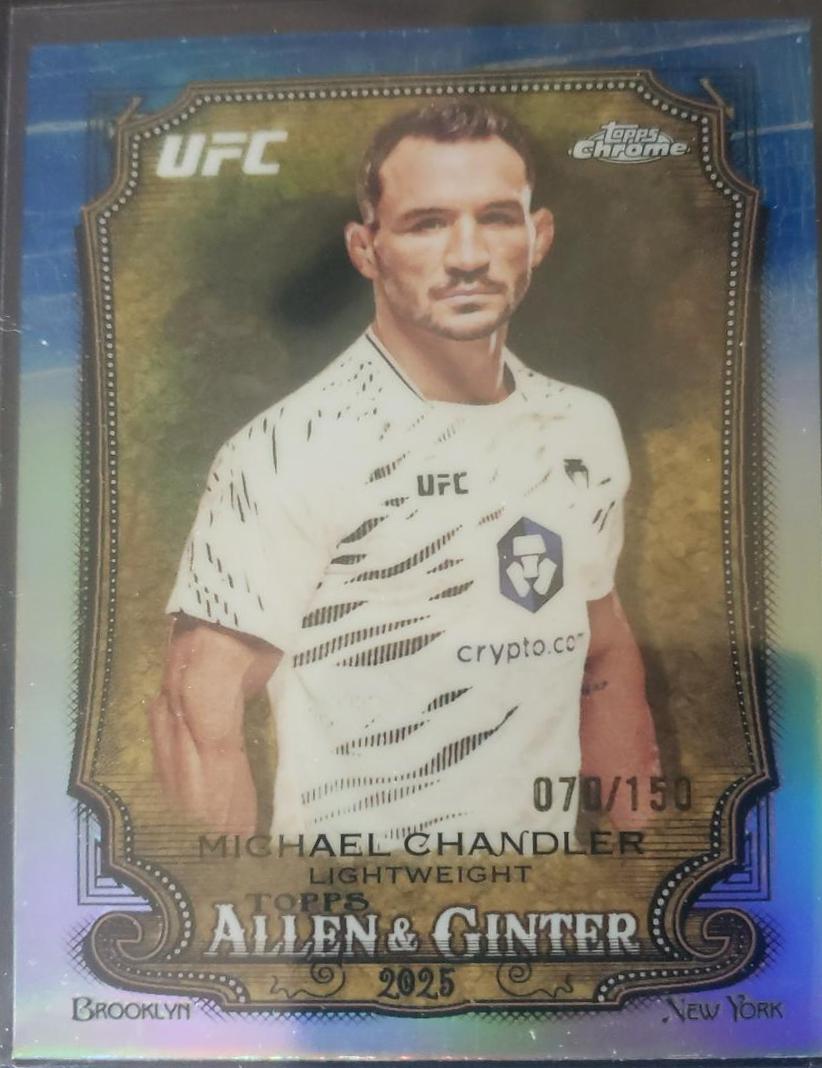 Michael Chandler 2026 Topps Chrome UFC Allen & Ginter #AG-2 Red Refractor