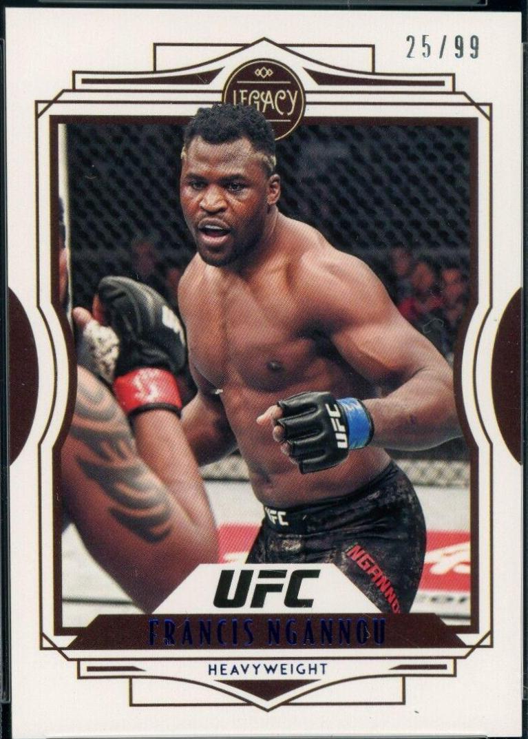 Francis Ngannou 2021 Panini Chronicles UFC Base Legacy #46 Blue