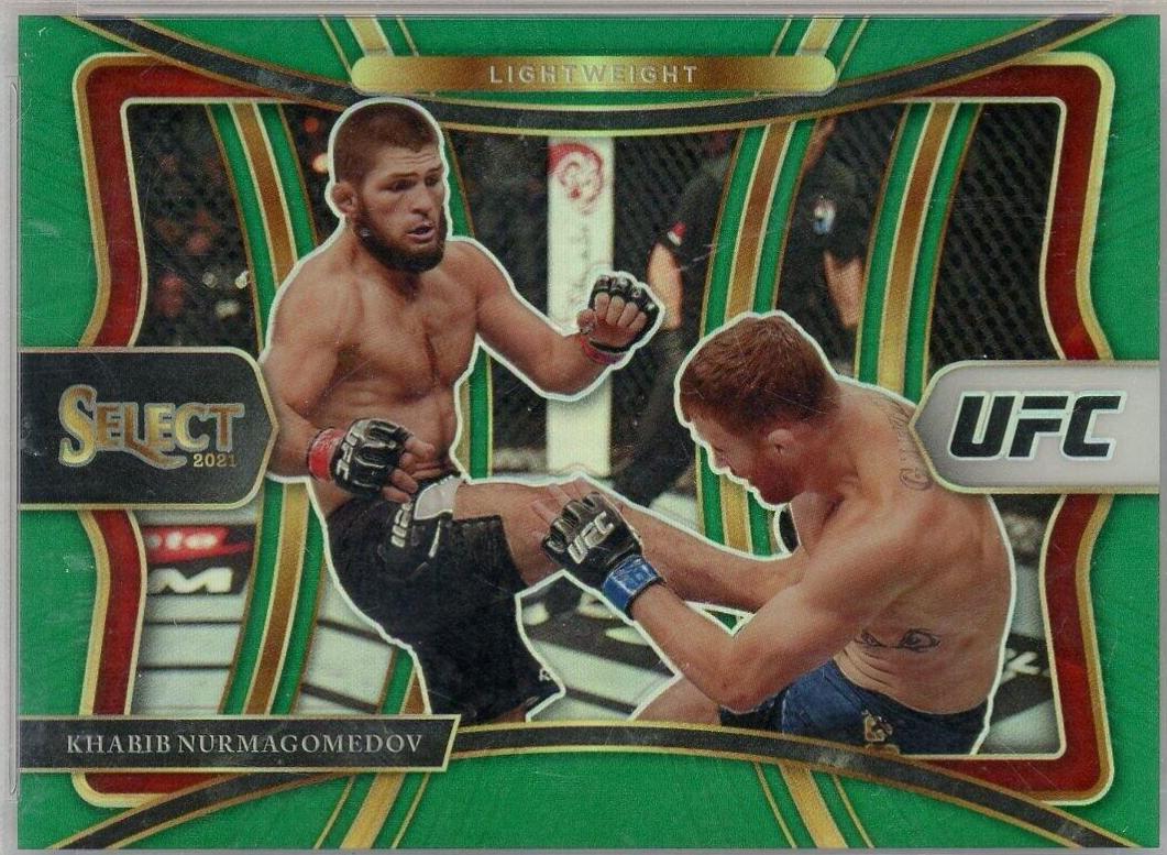 Khabib Nurmagomedov 2021 Panini Select UFC Premier Level #161 Green