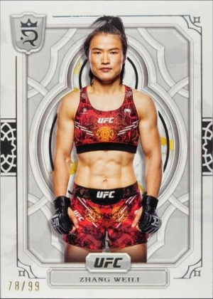 Zhang Weili 2024 Topps Royalty UFC Base #20 Gold