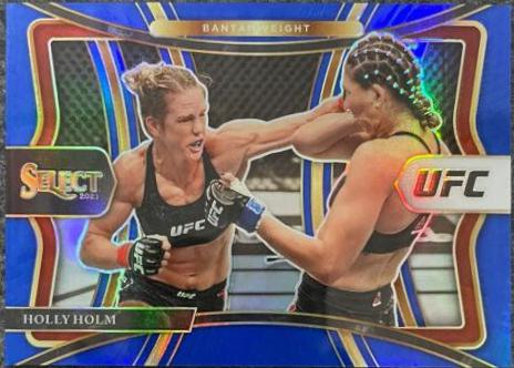 Holly Holm 2021 Panini Select UFC Premier Level #132 Blue