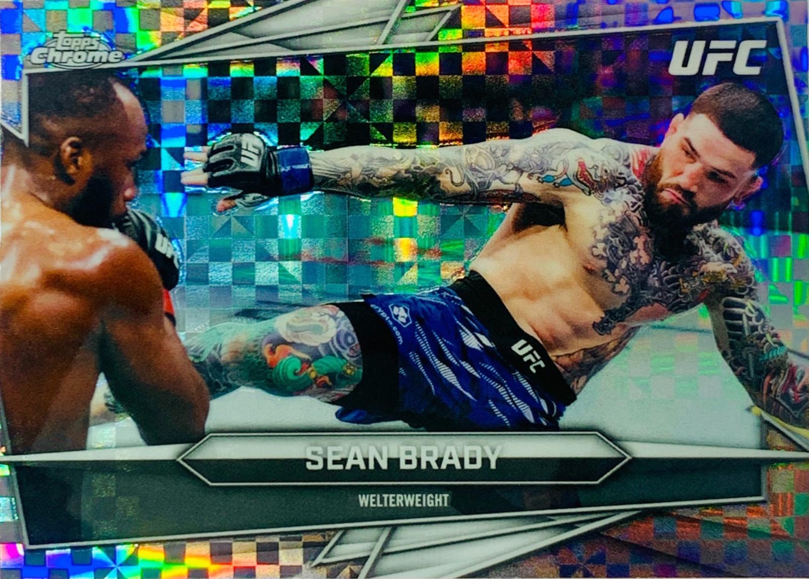 Sean Brady 2026 Topps Chrome UFC Base #106 X-fractor