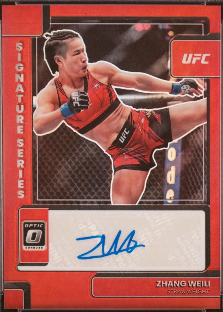 Zhang Weili 2023 Panini Donruss Optic UFC Signature Series #36 Red