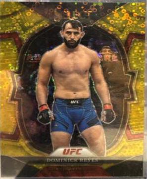Dominick Reyes 2023 Panini Select UFC Concourse #82 Gold Disco