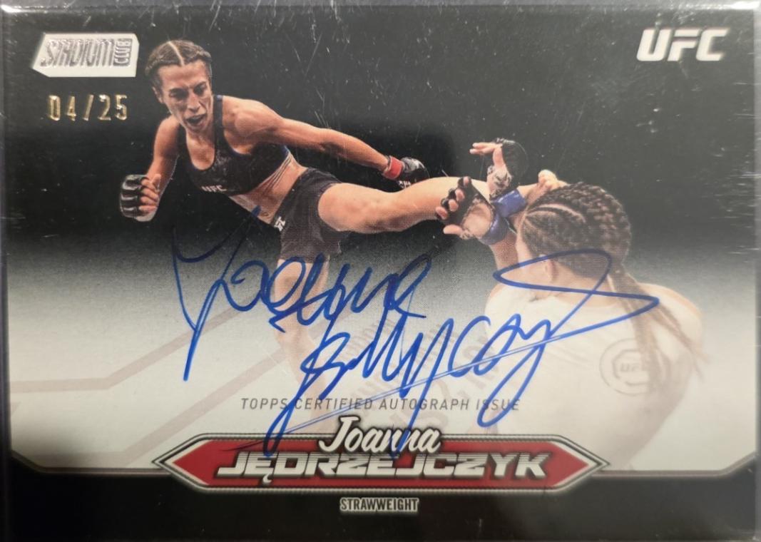 Joanna Jędrzejczyk 2025 Topps Stadium Club UFC Base Autographs #BCA-JJK Black