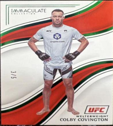 Colby Covington 2023 Panini Immaculate Collection UFC Base #29 Green