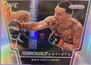Max Holloway 2021 Panini Prizm UFC Knockout Artists #12 Silver