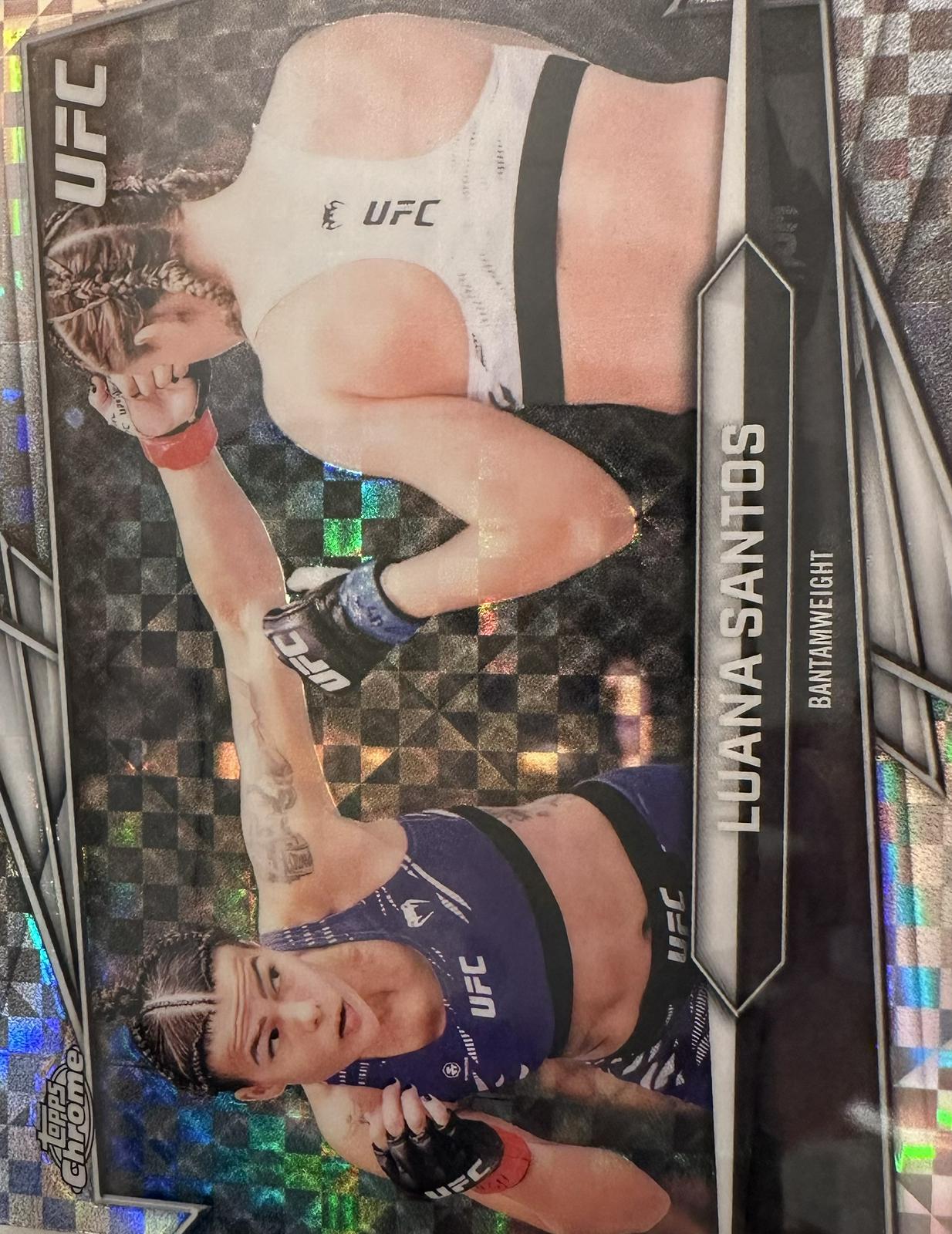 Luana Santos 2026 Topps Chrome UFC Base #167 X-fractor