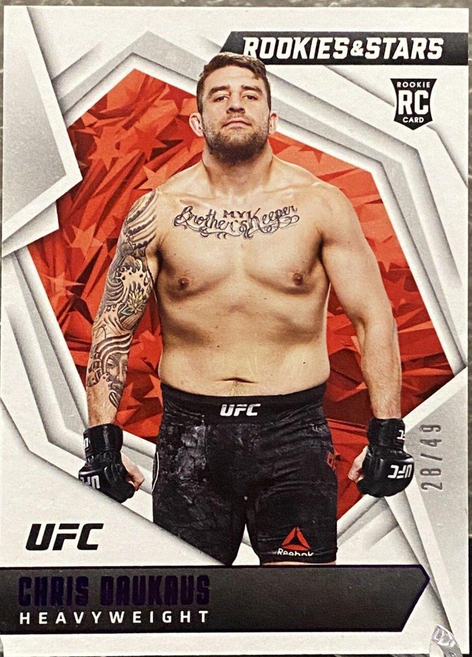 Chris Daukaus 2022 Panini Chronicles UFC Base Rookies and Stars #187 Bronze
