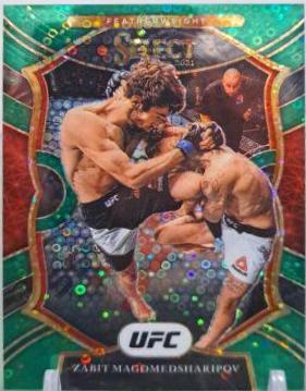 Zabit Magomedsharipov 2021 Panini Select UFC Octagonside #271 Green Disco