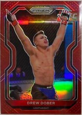 Drew Dober 2021 Panini Prizm UFC Base #22 Red