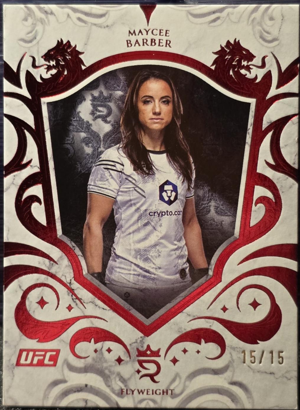 Maycee Barber 2025 Topps Royalty UFC Base #43 Red