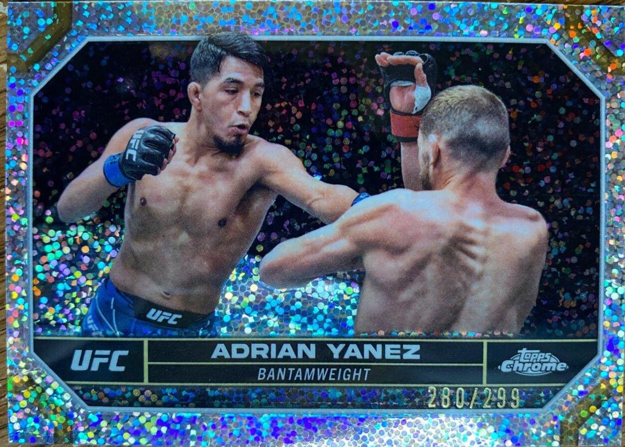 Adrian Yanez 2024 Topps Chrome UFC Base #2 Speckle Refractor