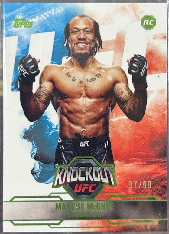 Marcus McGhee 2025 Topps Knockout UFC Base #85 Lime Green
