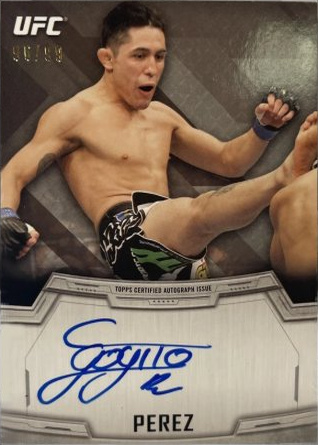 Erik Perez 2014 Topps UFC Knockout Autographs #KA-EP Mat Stock