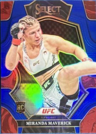 Miranda Maverick 2023 Panini Select UFC Premier Level #167 Red Blue Prizm