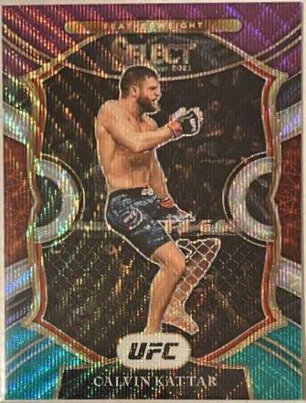 Calvin Kattar 2021 Panini Select UFC Concourse #38 Tri Color