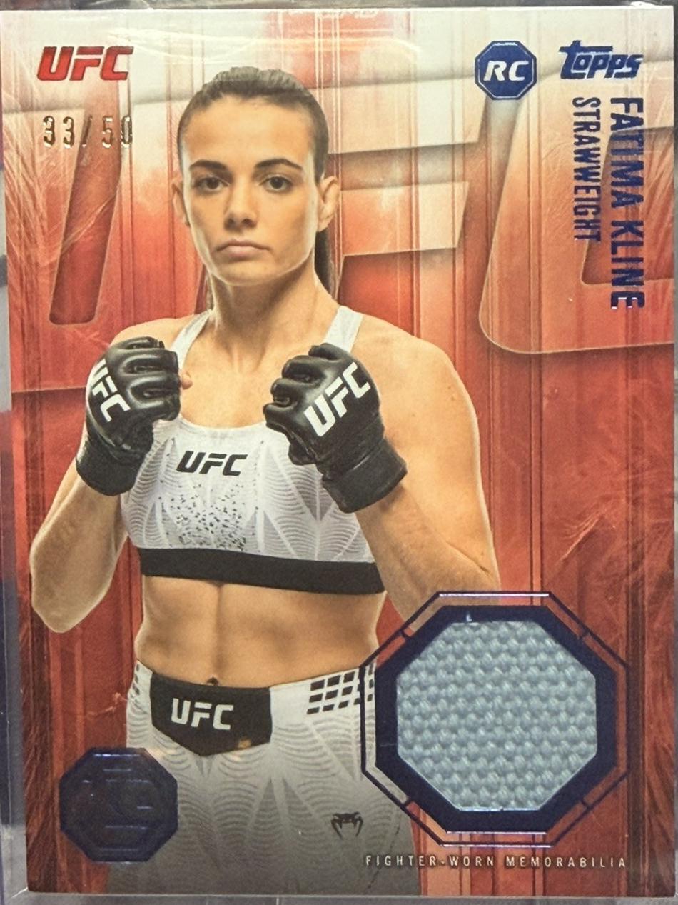 Fatima Kline 2026 Topps Knockout UFC Knockout Relics #KOR-FK Blue