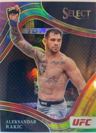 Aleksandar Rakic 2022 Panini Select UFC Octagonside #218 Tie Dye