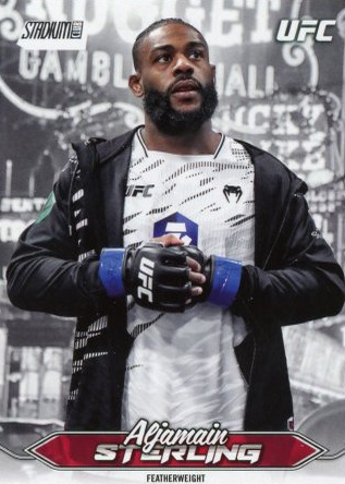Aljamain Sterling 2025 Topps Stadium Club UFC Base #50 Blue