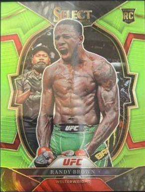 Randy Brown 2023 Panini Select UFC Concourse #81 Neon Green