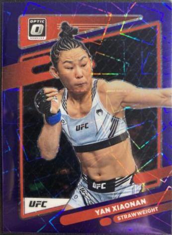 Yan Xiaonan 2022 Panini Donruss Optic UFC Base #31 Purple Velocity