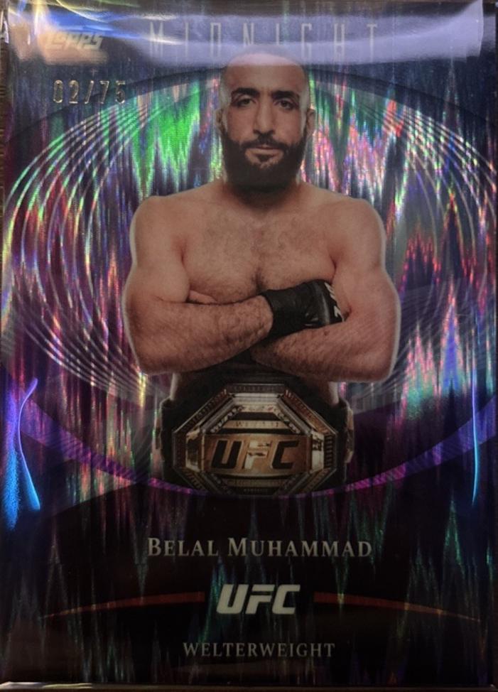 Belal Muhammad 2026 Topps Midnight UFC Base #82 Dusk