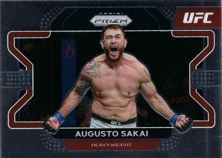 Augusto Sakai 2022 Panini Prizm UFC Base #7 Ruby Wave