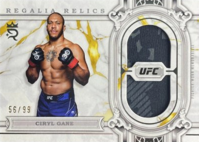 Ciryl Gane 2024 Topps Royalty UFC Regalia Relics #RAR-17 Platinum
