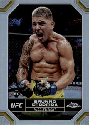 Brunno Ferreira 2024 Topps Chrome UFC Base #3 Superfractor