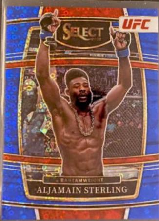 Aljamain Sterling 2022 Panini Select UFC Concourse #57 Blue Disco