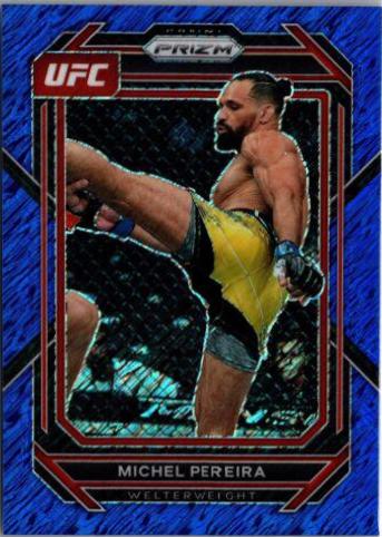 Michel Pereira 2023 Panini Prizm UFC Base #192 Blue Shimmer