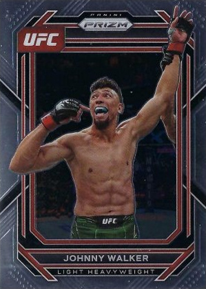 Johnny Walker 2023 Panini Prizm UFC Base #169 Black