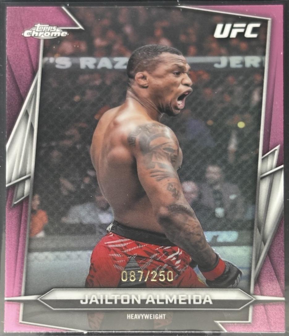 Jailton Almeida 2026 Topps Chrome UFC Base #132 Magenta Refractor