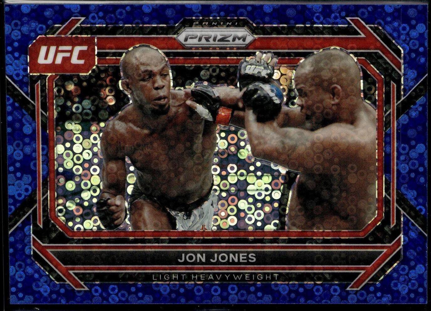 Jon Jones 2023 Panini Prizm Under Card UFC Base #74 Blue