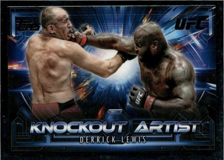 Derrick Lewis 2025 Topps Knockout UFC Knockout Artists #KA-2 Black