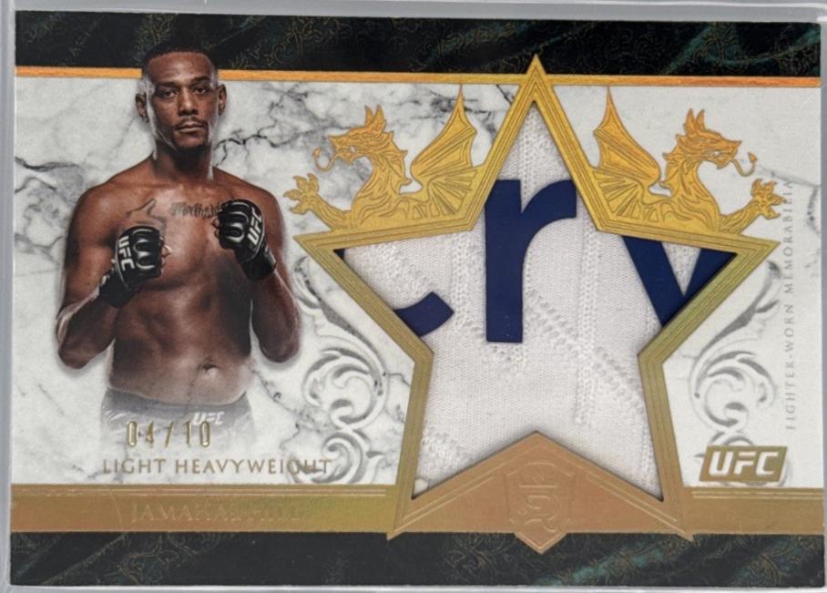 Jamahal Hill 2025 Topps Royalty UFC Star Relics #SR-JH Gold