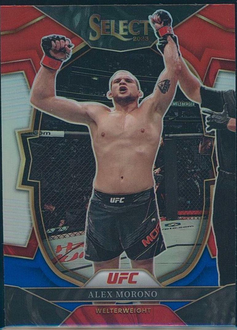 Alex Morono 2023 Panini Select UFC Concourse #18 Red Blue Prizm