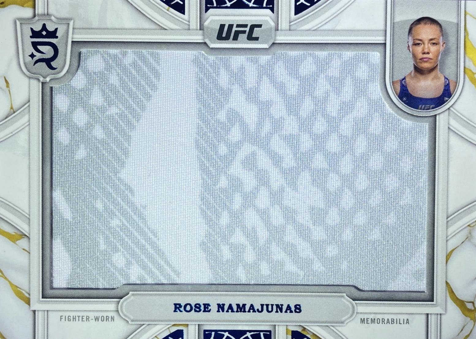Rose Namajunas 2024 Topps Royalty UFC Relic Jewels #RCJ-25 Blue