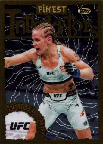 Valentina Shevchenko 2024 Topps Finest UFC Intimidators #INT-17 Red Refractor