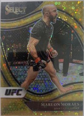Marlon Moraes 2021 Panini Select UFC Octagonside #258 Gold Disco