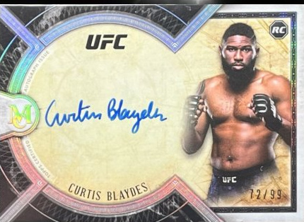 Curtis Blaydes 2018 Topps UFC Museum Collection Museum Autographs #MA-CBL Ruby